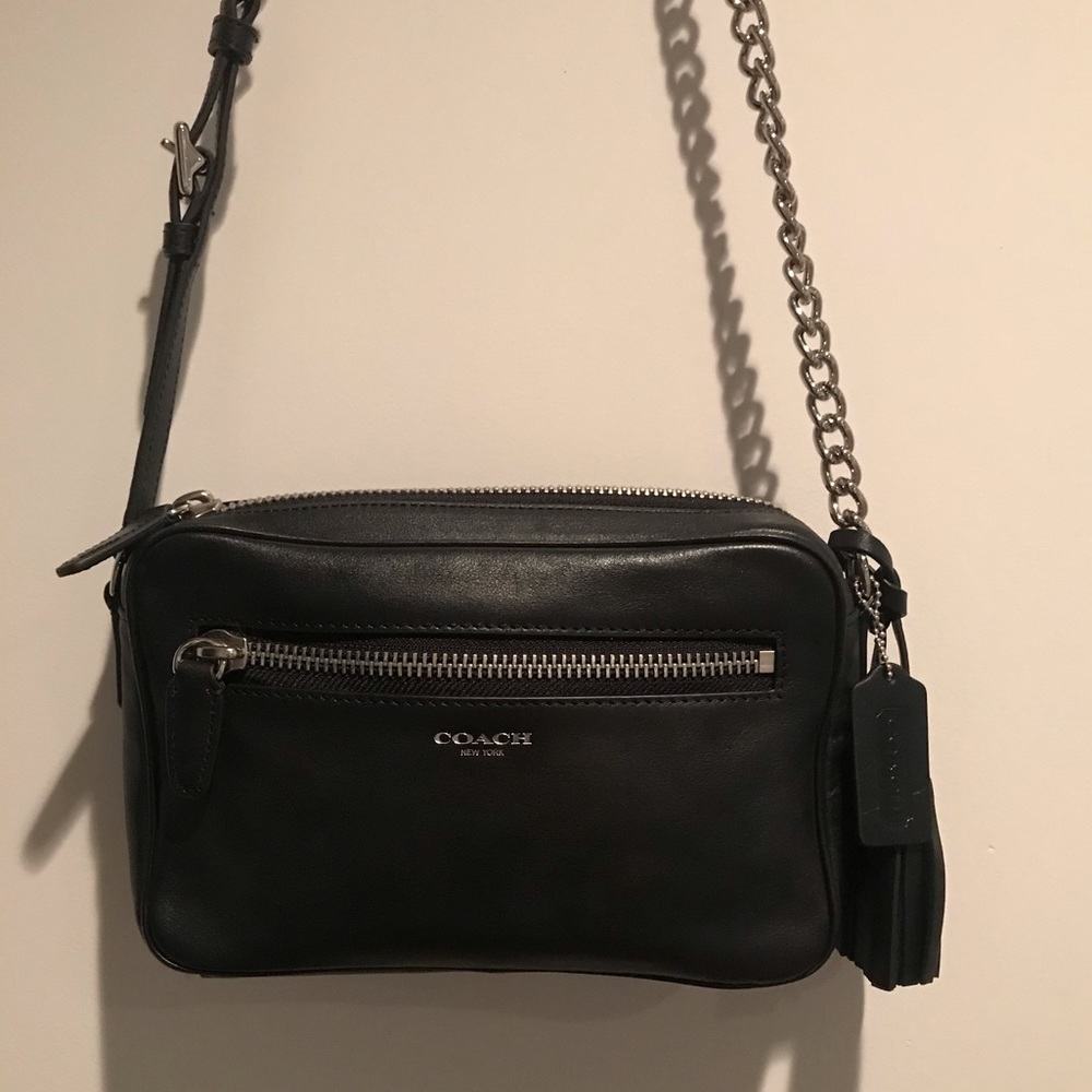 Coach Leather Chain Crossbody